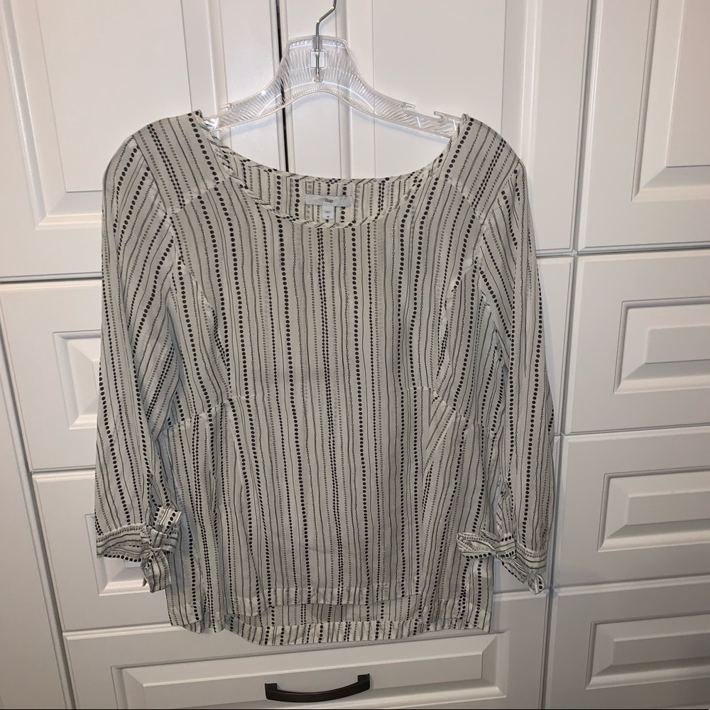Gap rayon shirt with tied sleeves